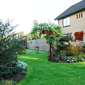 aanzicht op de achtertuin