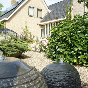 water in de voortuin