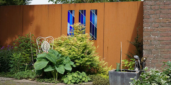 Cortenstaal omheining