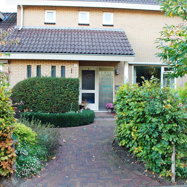 De voorkant van het huis